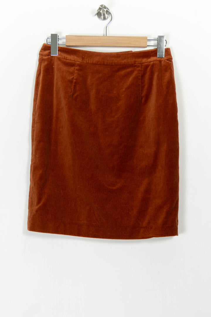 Jupe Boutonnée Marron - Taille M/38 de la marque Maison 123 | PARAD102251 - Vendu par Paradigme - Image 4