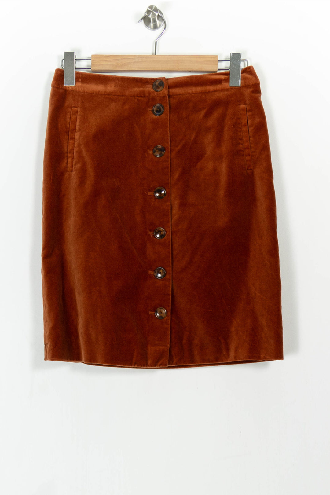 Jupe Boutonnée Marron - Taille M/38 de la marque Maison 123 | PARAD102251 - Vendu par Paradigme - Image 2