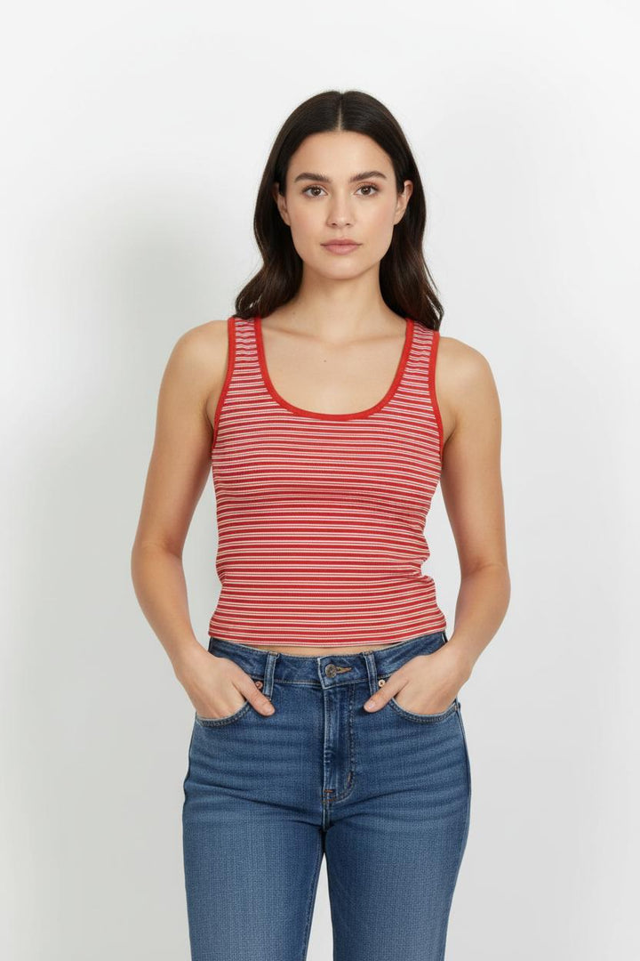 Débardeur Rouge et Blanc - Taille S/36 de la marque Levi's | PARAD102254 - Vendu par Paradigme - Image 1