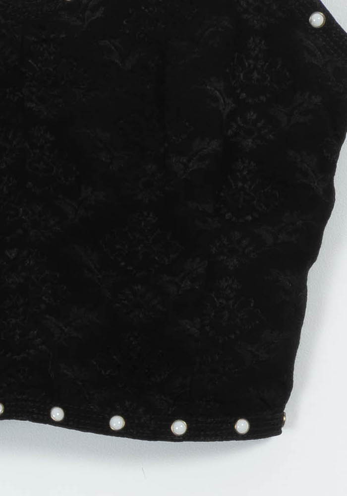 Crop top noir - Taille S/36 de la marque Sandro | PARAD102258 - Vendu par Paradigme - Image 3