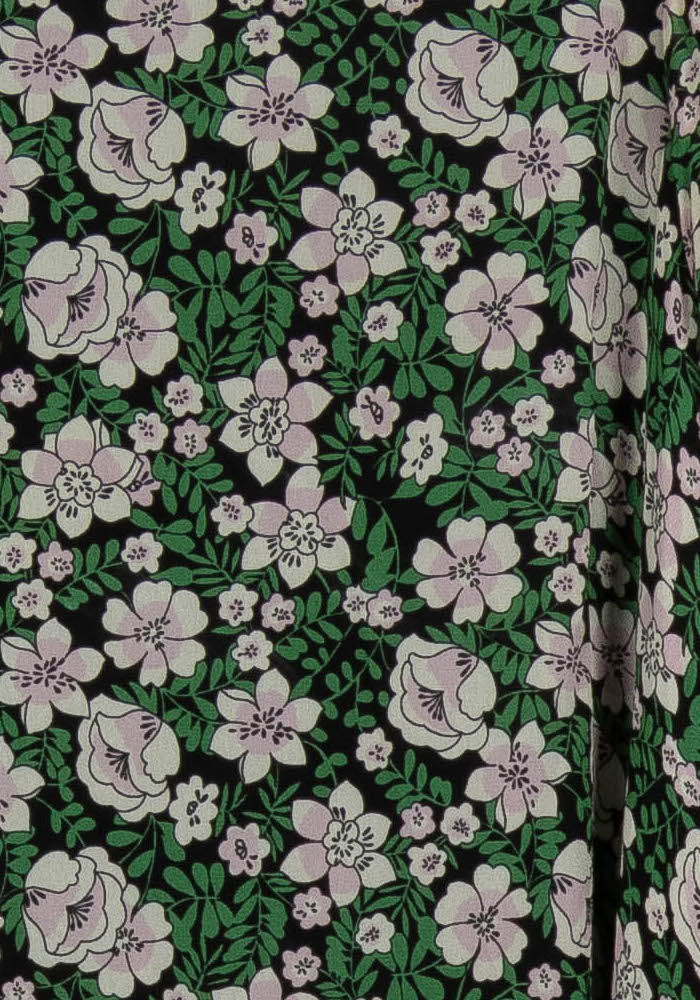 Robe Fleurie Verte et Blanche - Taille M/38 de la marque Claudie Pierlot | PARAD102262 - Vendu par Paradigme - Image 3