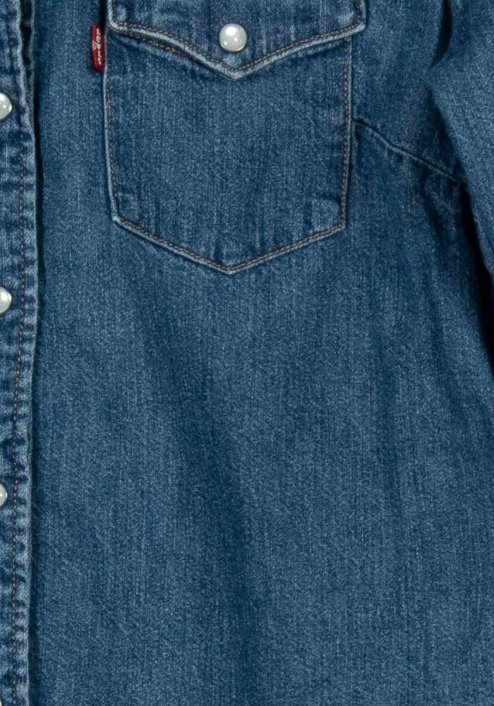 Chemise en Jean Bleue - Taille XS/34 de la marque Levi's | PARAD102264 - Vendu par Paradigme - Image 3