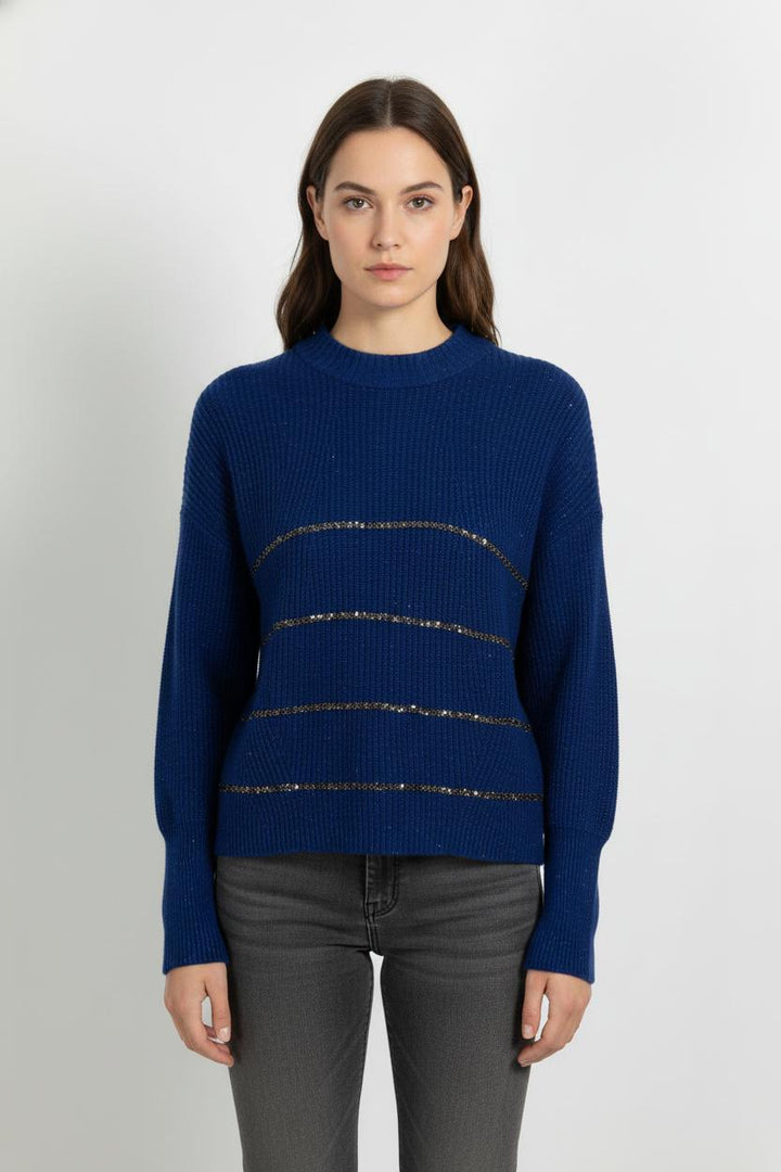 Pull Bleu - Taille S/36 de la marque The Kooples | PARAD102266 - Vendu par Paradigme - Image 1