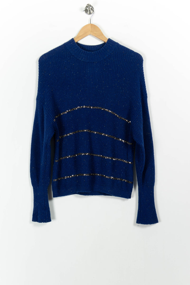 Pull Bleu - Taille S/36 de la marque The Kooples | PARAD102266 - Vendu par Paradigme - Image 2