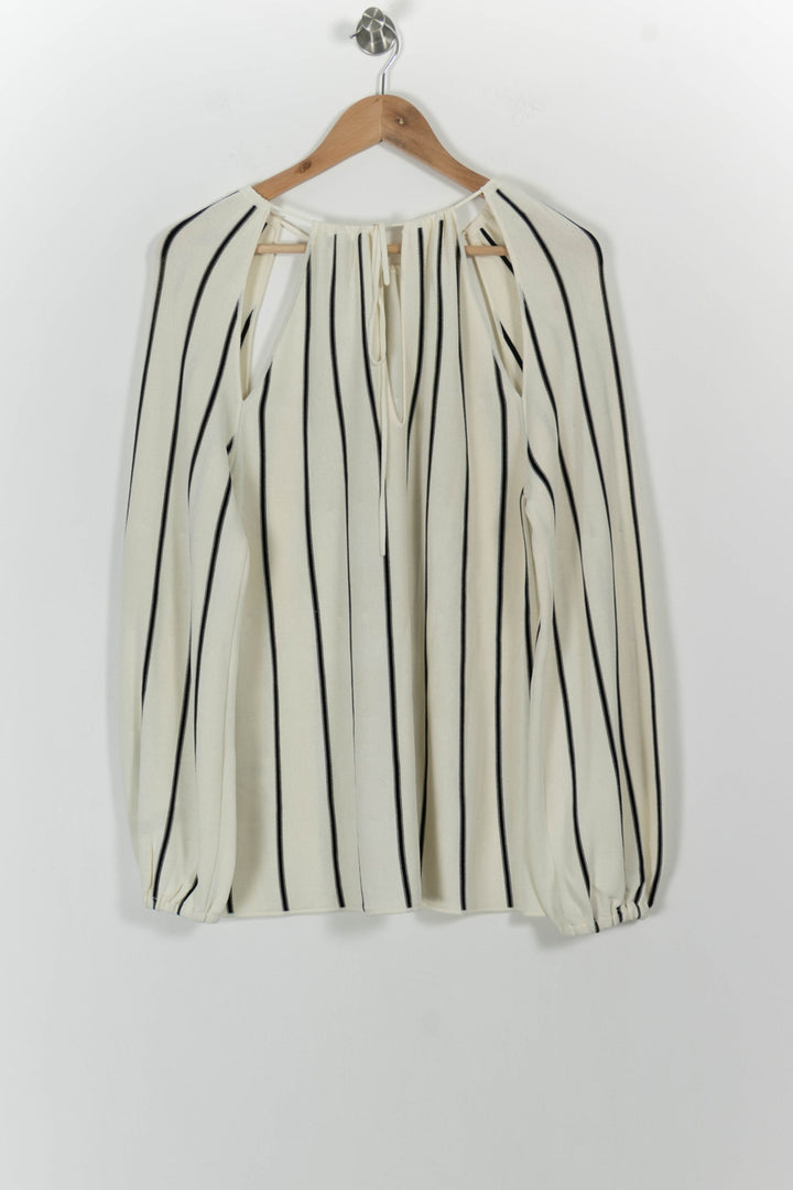 Blouse Écrue et Noire - Taille S/36 de la marque ZAPA | PARAD102272 - Vendu par Paradigme - Image 4