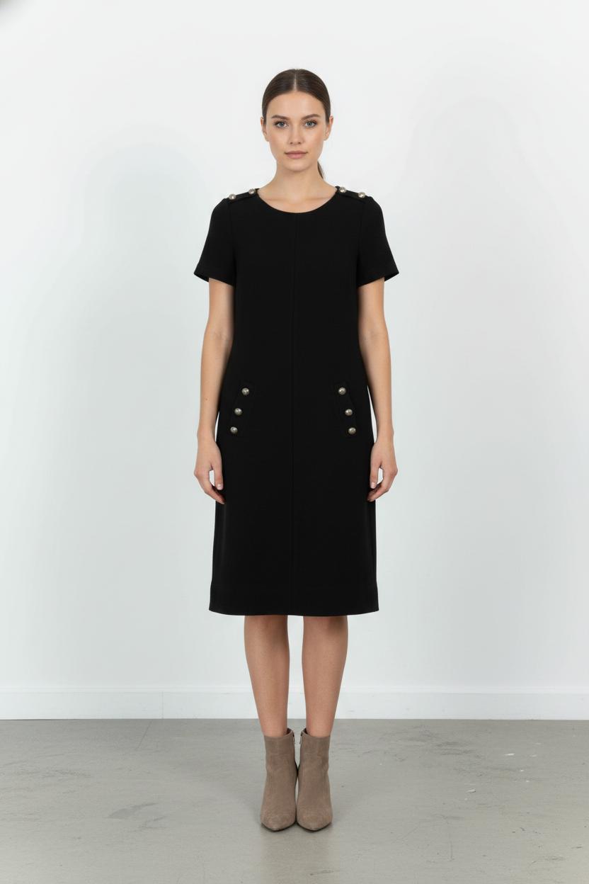 Robe Droite Noire - Taille XL/42 de la marque Gerard Darel | PARAD102276 - Vendu par Paradigme - Image 1