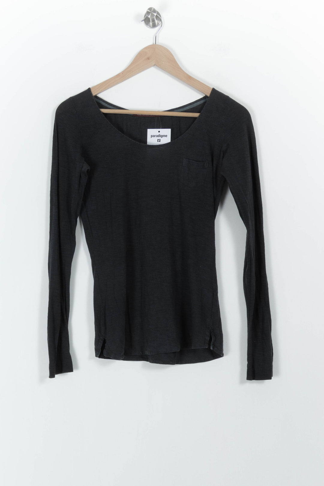 T-shirt Manches Longues Gris - Taille S/36 de la marque Comptoir des Cotonniers | PARAD102279 - Vendu par Paradigme - Image 2