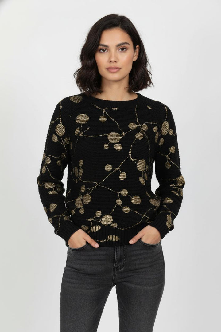 Pull Noir et Doré - Taille XS/34 de la marque Comptoir des Cotonniers | PARAD102281 - Vendu par Paradigme - Image 1