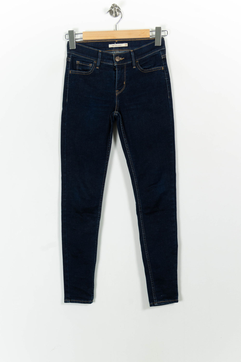 Jean Skinny Bleu - Taille S/36 de la marque Levi's | PARAD102282 - Vendu par Paradigme - Image 2