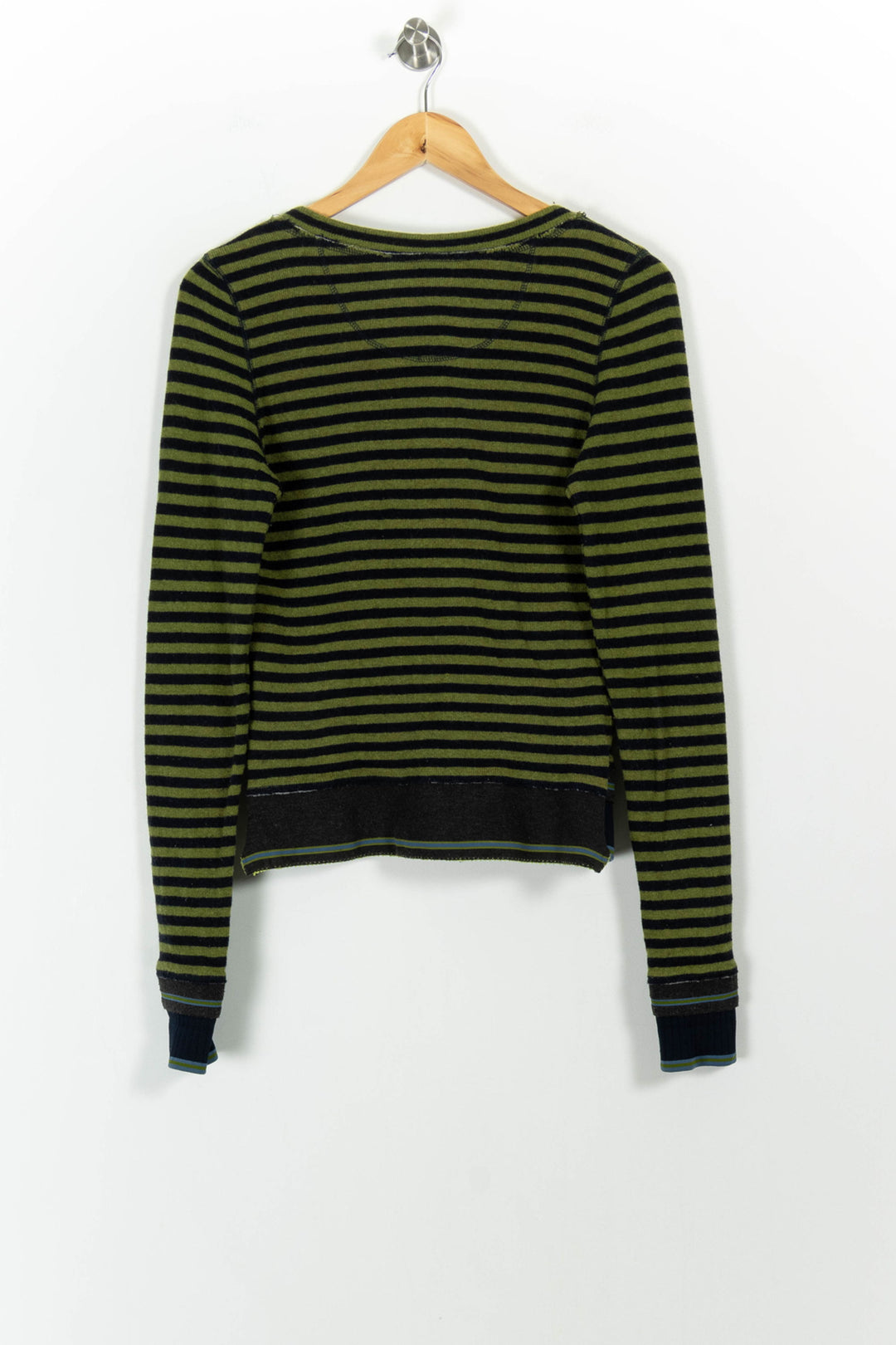 Cardigan Vert et Noir - Taille L/40 de la marque One Step | PARAD102293 - Vendu par Paradigme - Image 4