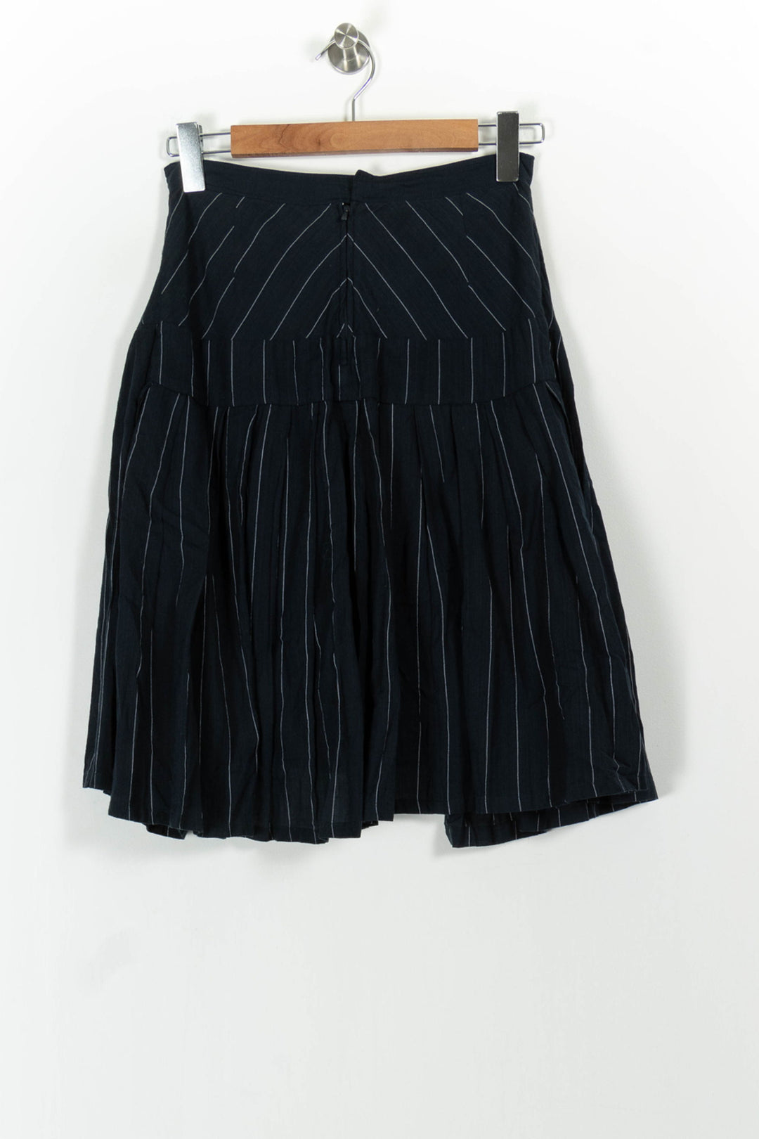 Jupe Courte Bleue à Rayures Blanches - Taille S/36 de la marque Sud express | PARAD102295 - Vendu par Paradigme - Image 4
