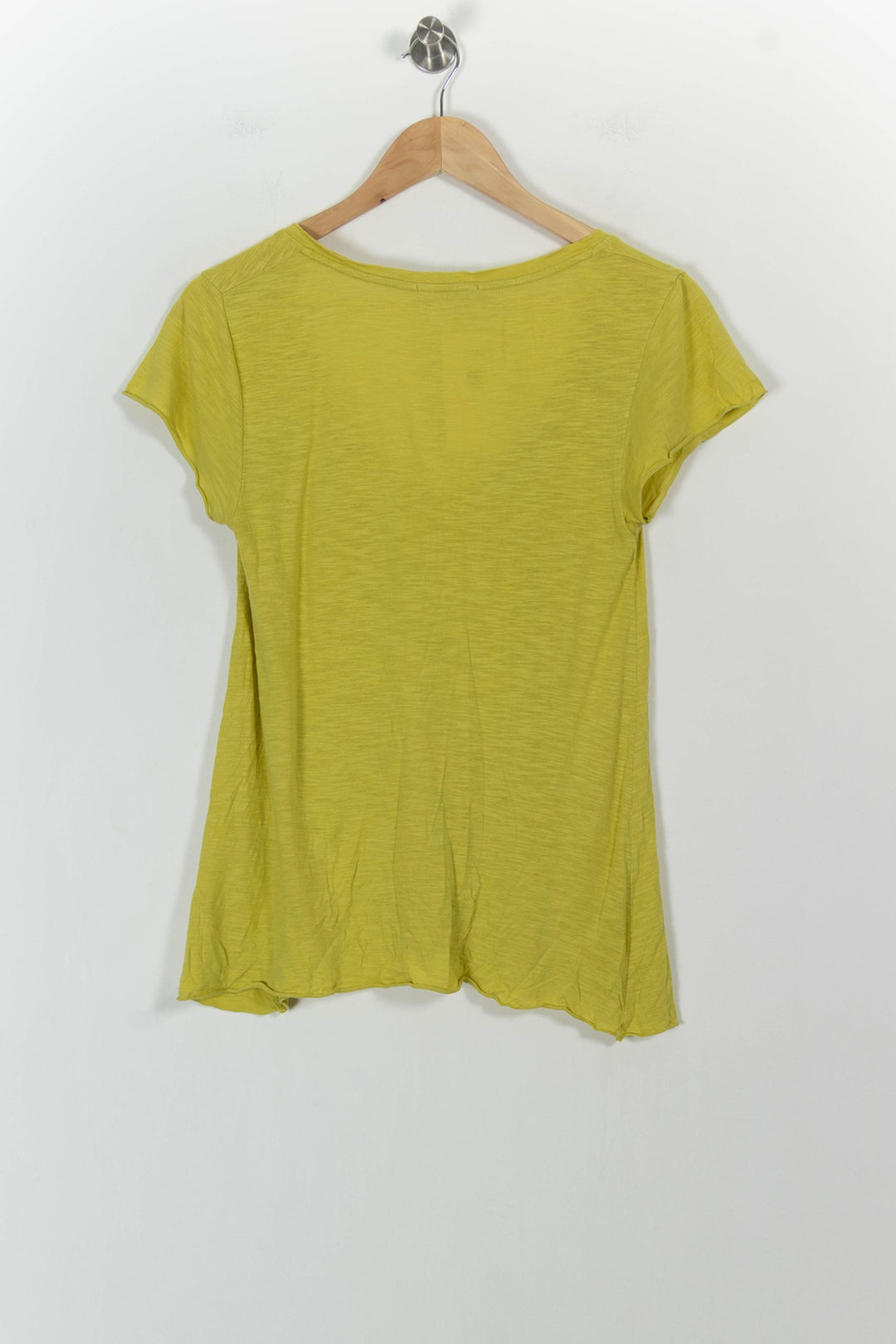 Tee-shirt Jaune - Taille S/36 de la marque American Vintage | PARAD102297 - Vendu par Paradigme - Image 4