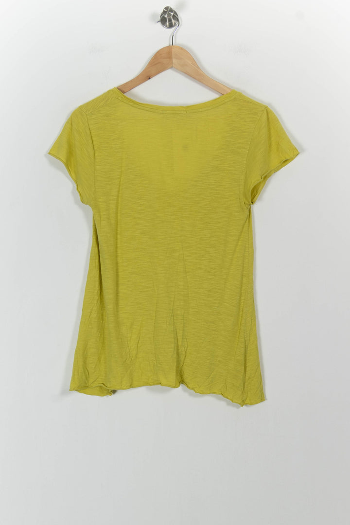 Tee-shirt Jaune - Taille S/36 de la marque American Vintage | PARAD102297 - Vendu par Paradigme - Image 4