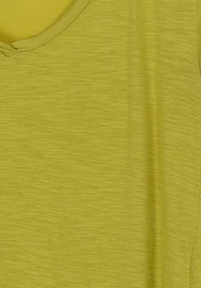 Tee-shirt Jaune - Taille S/36 de la marque American Vintage | PARAD102297 - Vendu par Paradigme - Image 3