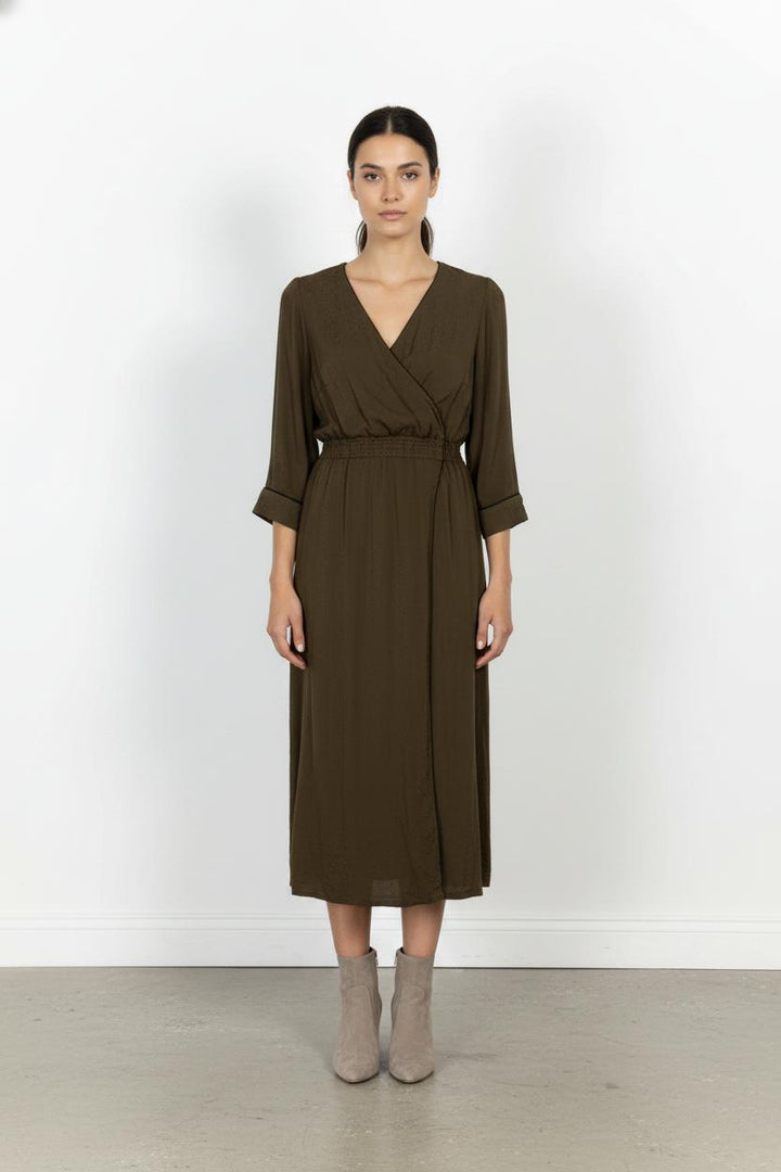 Robe Longue Verte - Taille L/40 de la marque Claudie Pierlot | PARAD102301 - Vendu par Paradigme - Image 1