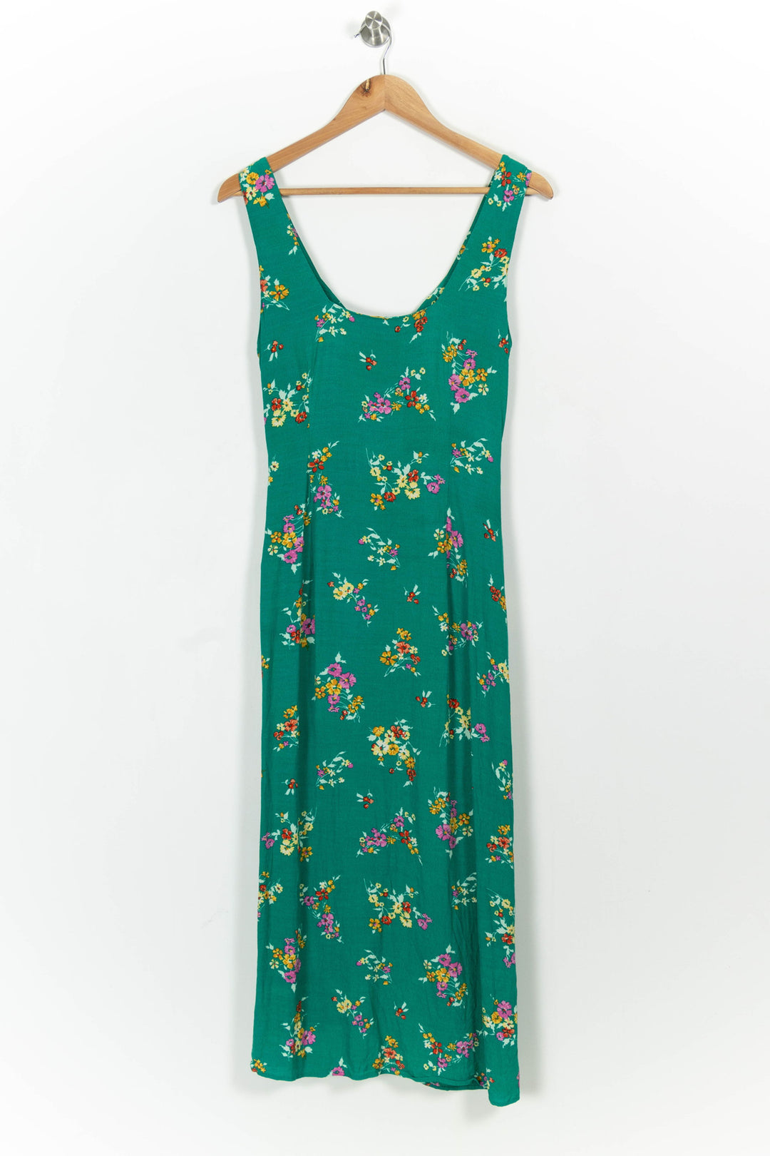 Robe Longue Verte à Fleurs - Taille L/40 de la marque Petite Mendigote | PARAD102302 - Vendu par Paradigme - Image 4