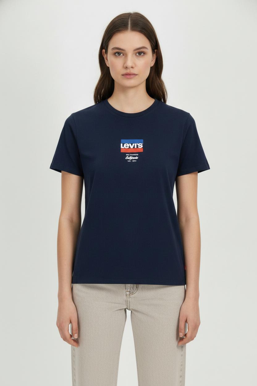Tee-shirt Bleu - Taille M/38 de la marque Levi's | PARAD102303 - Vendu par Paradigme - Image 1