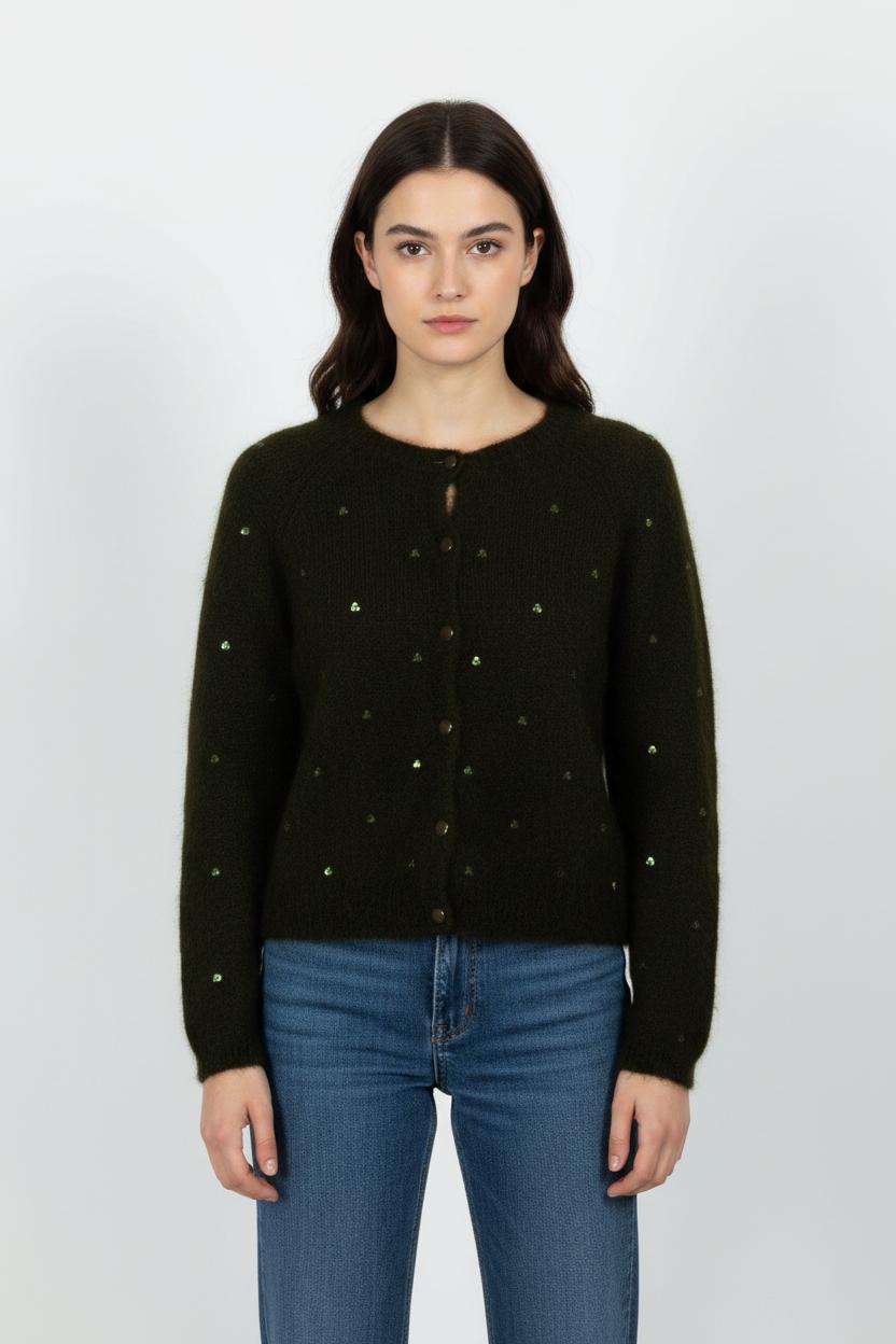Cardigan Vert - Taille S/36 de la marque Des petits hauts | PARAD102304 - Vendu par Paradigme - Image 1