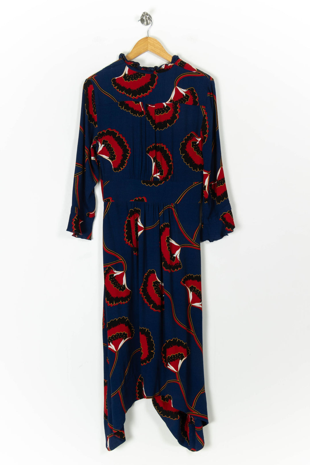Robe Longue Bleue et Rouge - Taille L/40 de la marque ba&sh | PARAD102305 - Vendu par Paradigme - Image 4