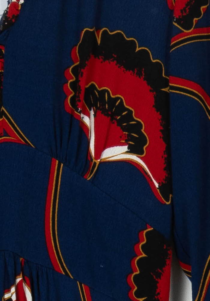 Robe Longue Bleue et Rouge - Taille L/40 de la marque ba&sh | PARAD102305 - Vendu par Paradigme - Image 3
