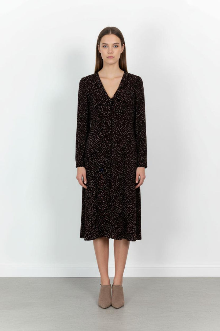 Robe Longue Noire et Rose - Taille XXL/44 de la marque ZAPA | PARAD102306 - Vendu par Paradigme - Image 1