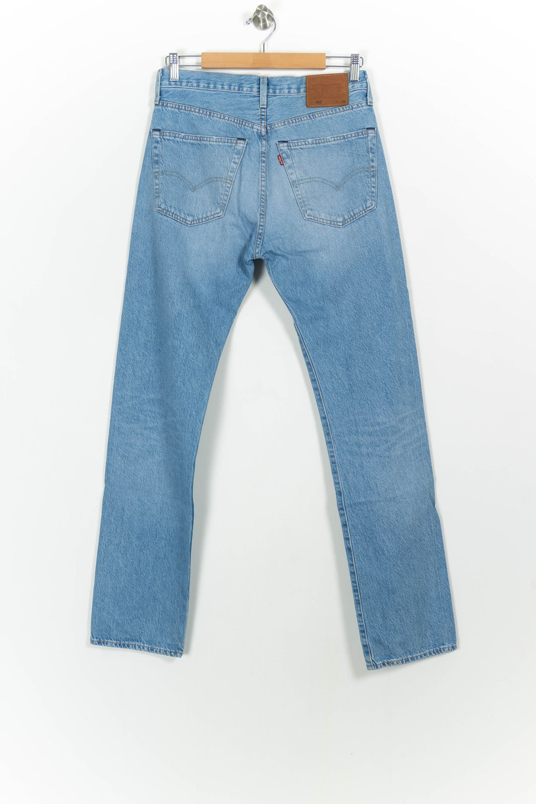 Jean Droit Bleu - Taille L/40 de la marque Levi's | PARAD102310 - Vendu par Paradigme - Image 4