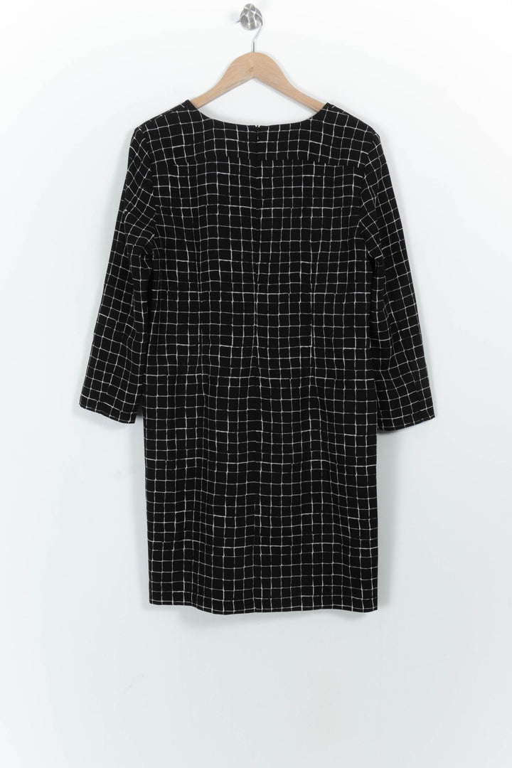 Robe Droite Noire et Blanche - Taille XL/42 de la marque La Fée Maraboutée | PARAD102314 - Vendu par Paradigme - Image 4