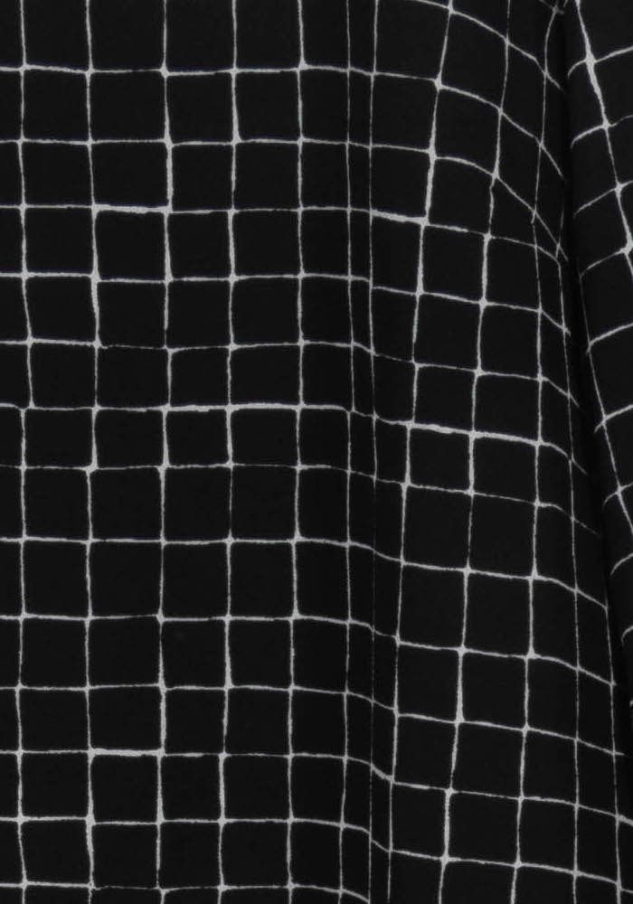 Robe Droite Noire et Blanche - Taille XL/42 de la marque La Fée Maraboutée | PARAD102314 - Vendu par Paradigme - Image 3