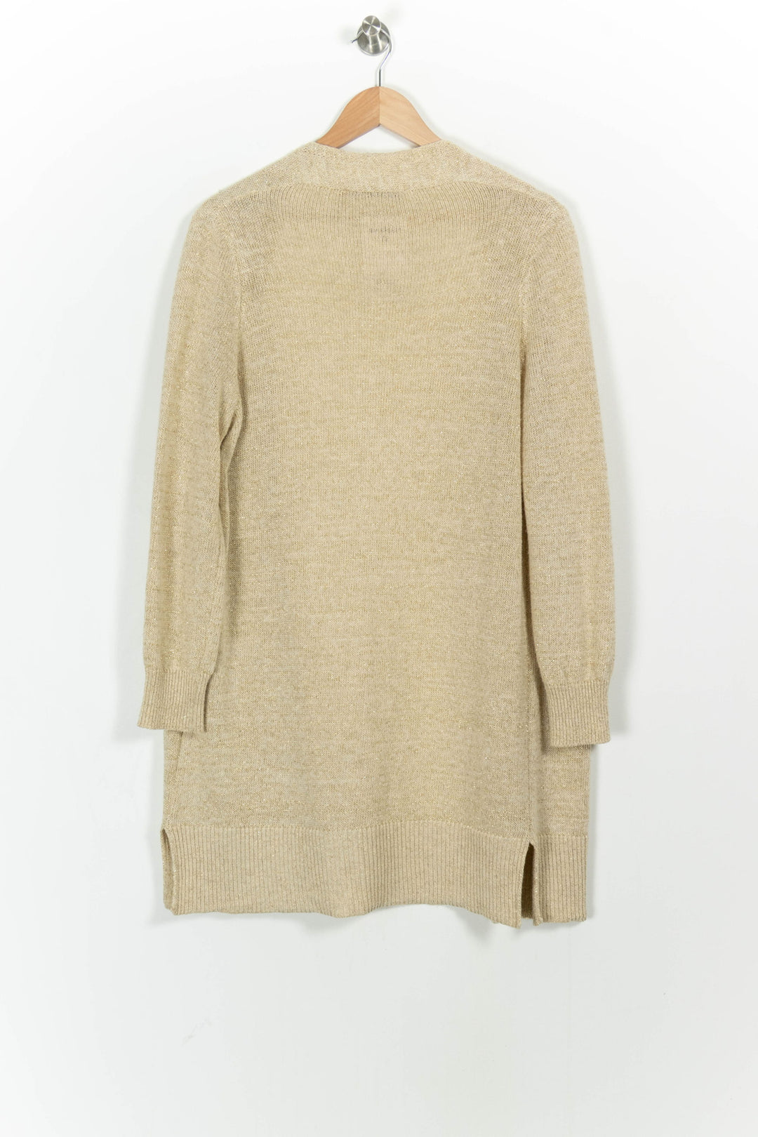 Cardigan Doré - Taille XS/34 de la marque La Fée Maraboutée | PARAD102327 - Vendu par Paradigme - Image 4
