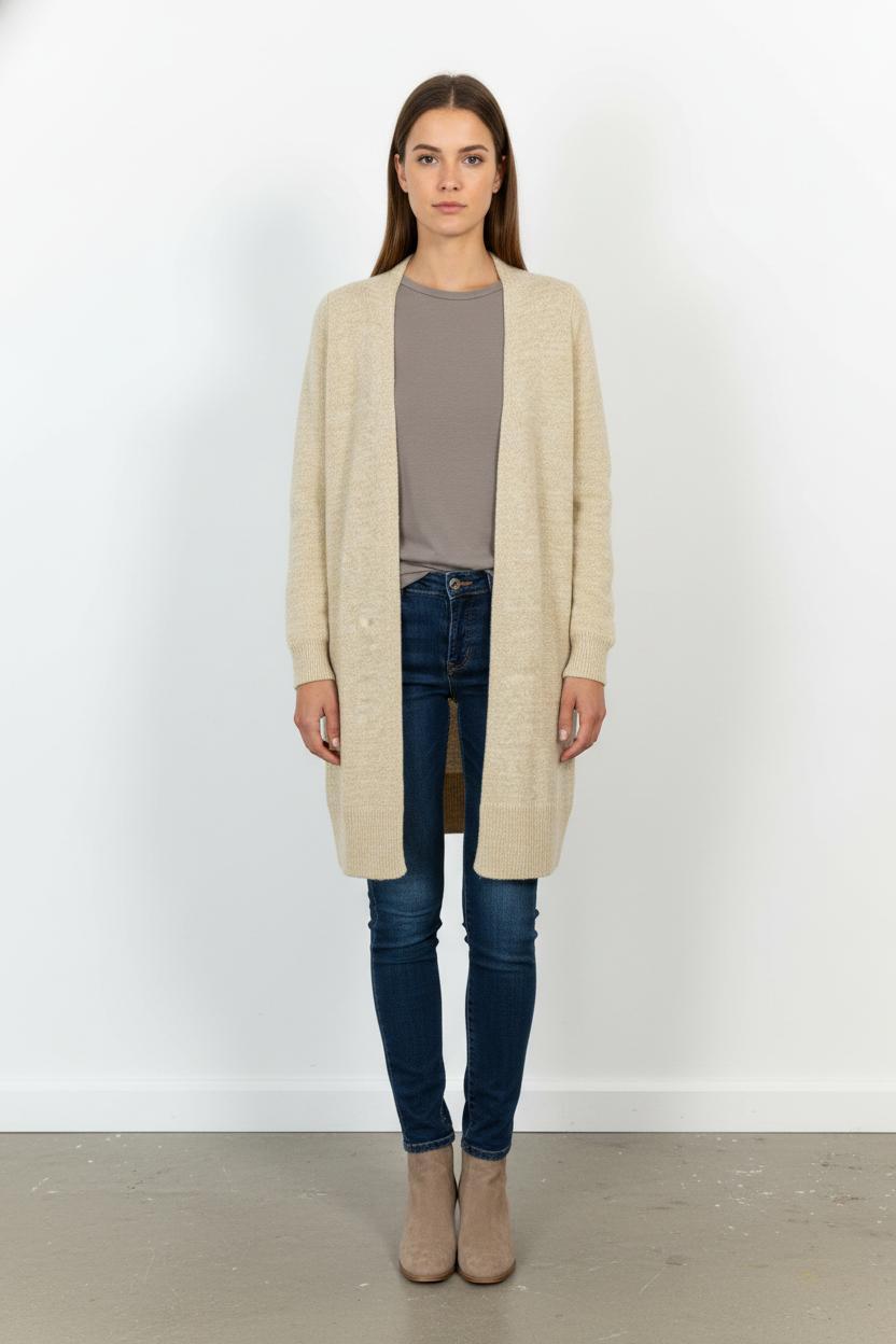Cardigan Doré - Taille XS/34 de la marque La Fée Maraboutée | PARAD102327 - Vendu par Paradigme - Image 1