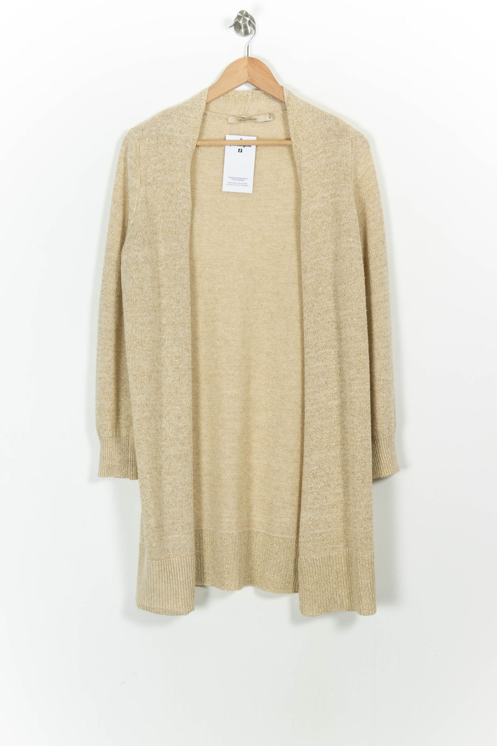 Cardigan Doré - Taille XS/34 de la marque La Fée Maraboutée | PARAD102327 - Vendu par Paradigme - Image 2