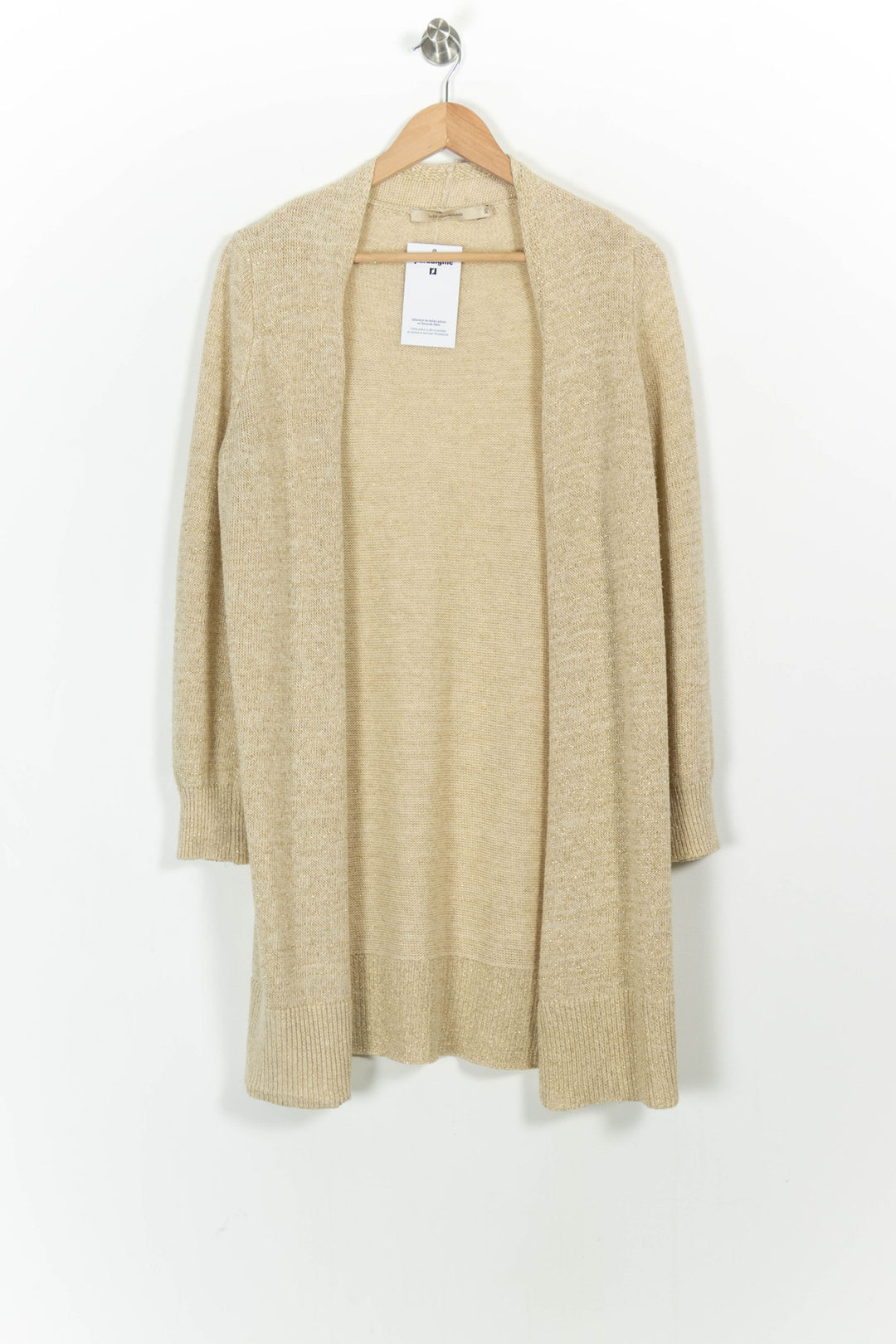 Cardigan Doré - Taille XS/34 de la marque La Fée Maraboutée | PARAD102327 - Vendu par Paradigme - Image 2