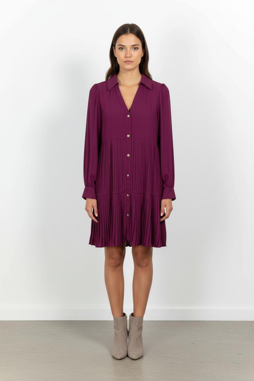 Robe Chemise Violette - Taille L/40 de la marque Liu Jo | PARAD102328 - Vendu par Paradigme - Image 1