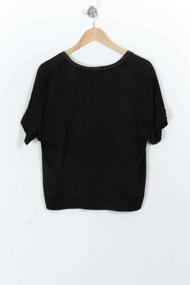Blouse Noire - Taille XS/34 de la marque La Fée Maraboutée | PARAD102329 - Vendu par Paradigme - Image 4
