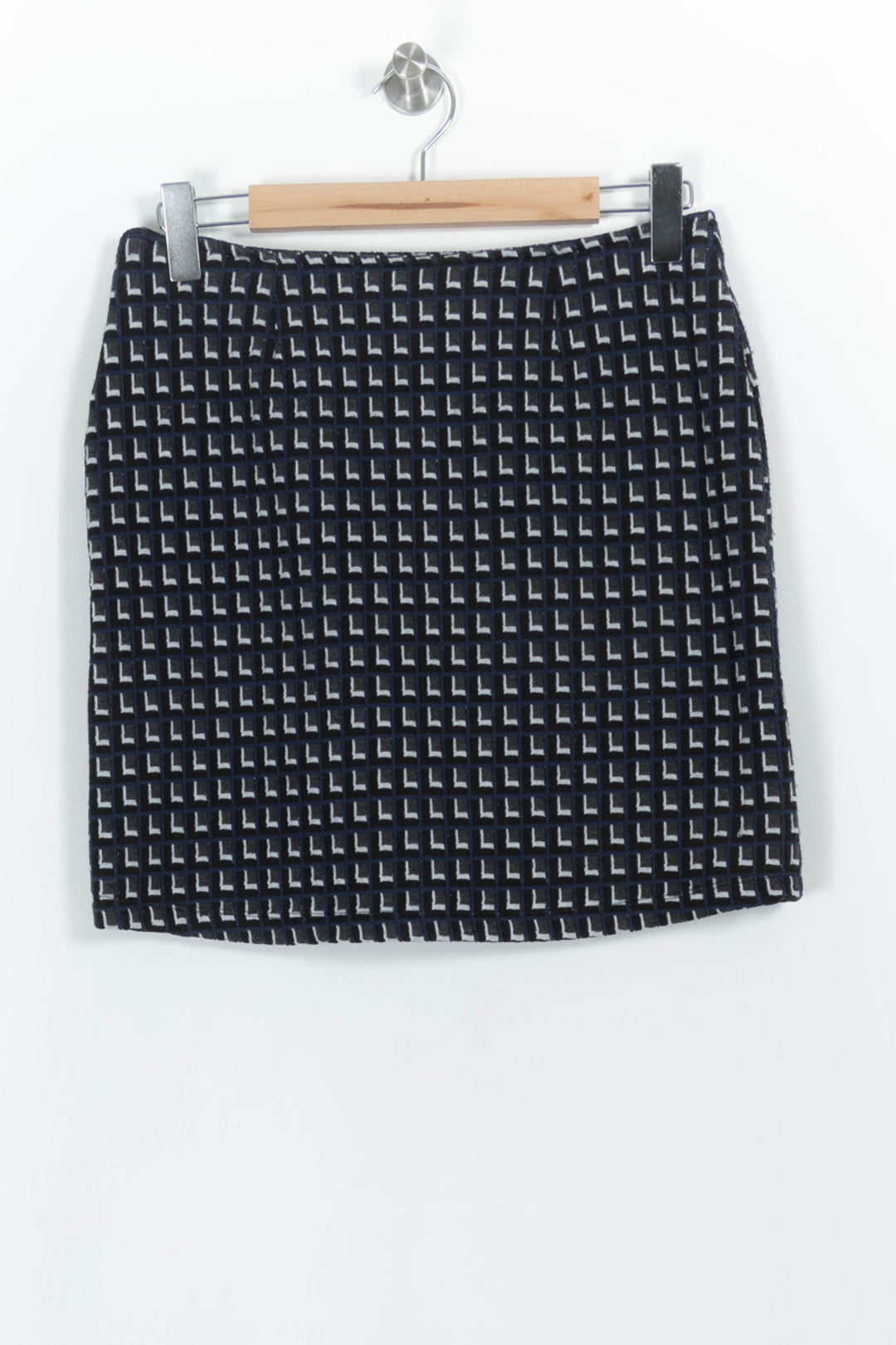 Jupe Courte Noire et Blanche - Taille S/36 de la marque La Fée Maraboutée | PARAD102330 - Vendu par Paradigme - Image 4