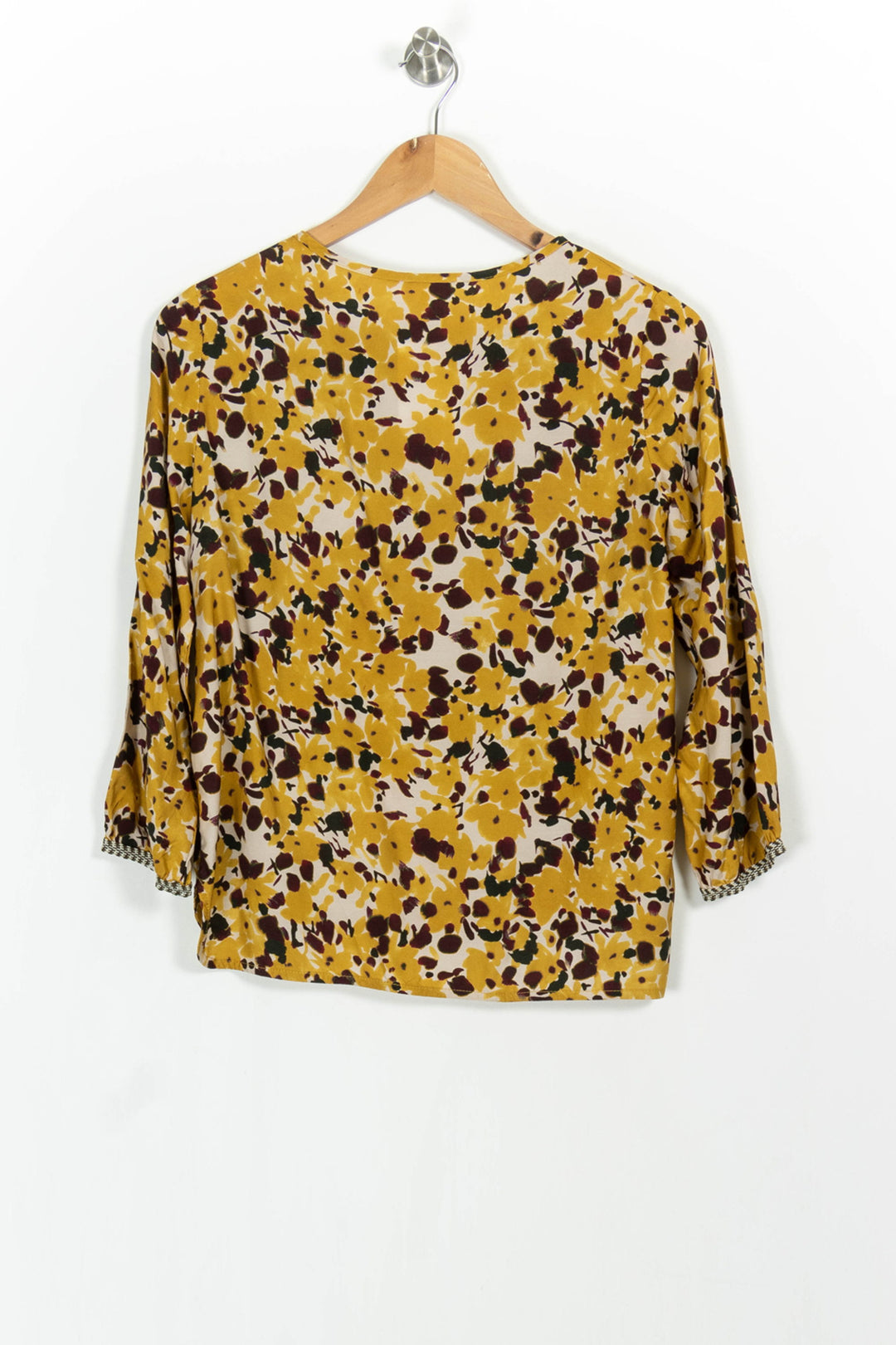 Blouse Jaune et Bordeaux - Taille XS/34 de la marque Bellerose | PARAD102331 - Vendu par Paradigme - Image 4