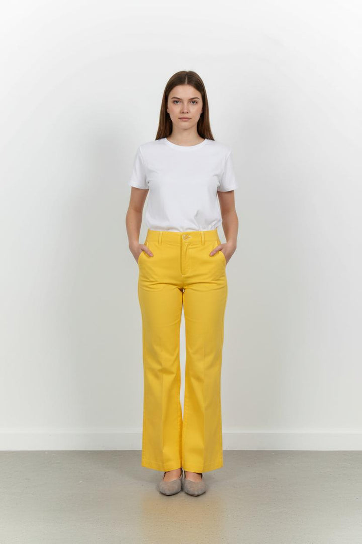 Pantalon Jaune - Taille XS/34 de la marque Claudie Pierlot | PARAD102335 - Vendu par Paradigme - Image 1