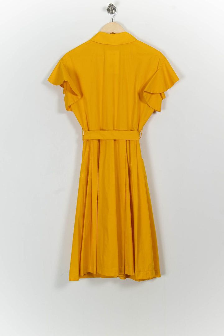 Robe Chemise Jaune - Taille S/36 de la marque Tara Jarmon | PARAD102337 - Vendu par Paradigme - Image 4
