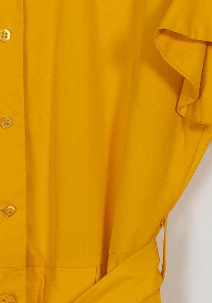 Robe Chemise Jaune - Taille S/36 de la marque Tara Jarmon | PARAD102337 - Vendu par Paradigme - Image 3