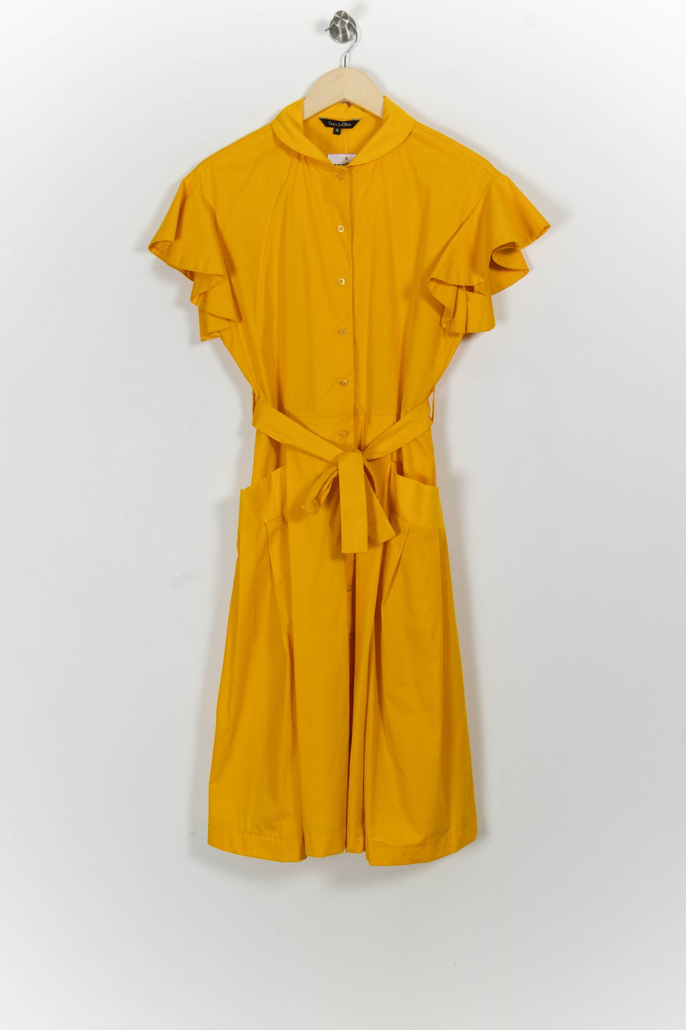 Robe Chemise Jaune - Taille S/36 de la marque Tara Jarmon | PARAD102337 - Vendu par Paradigme - Image 2