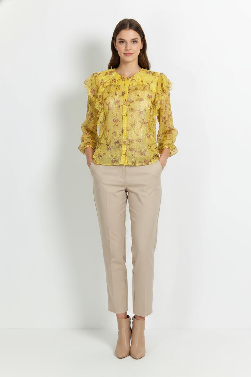 Blouse Jaune - Taille XS/34 de la marque Pablo | PARAD102343 - Vendu par Paradigme - Image 1