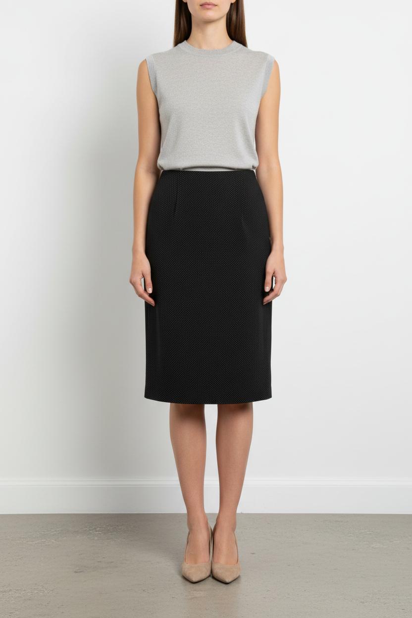 Jupe Crayon Noire - Taille M/38 de la marque Agnès b. | PARAD102345 - Vendu par Paradigme - Image 1
