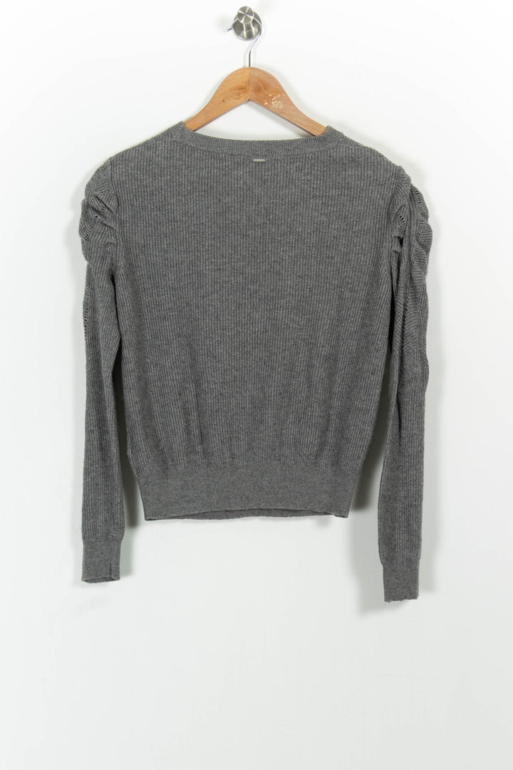Pull Gris - Taille XS/34 de la marque IKKS | PARAD102371 - Vendu par Paradigme - Image 4