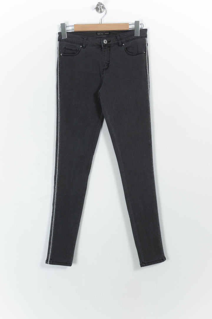 Jean Skinny Gris - Taille S/36 de la marque IKKS | PARAD102374 - Vendu par Paradigme - Image 2