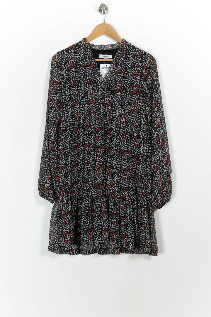 Robe Courte Noire et Rouge - Taille S/36 de la marque Suncoo | PARAD102380 - Vendu par Paradigme - Image 2