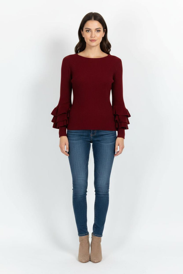 Pull Bordeaux - Taille L/40 de la marque Weill | PARAD102390 - Vendu par Paradigme - Image 1
