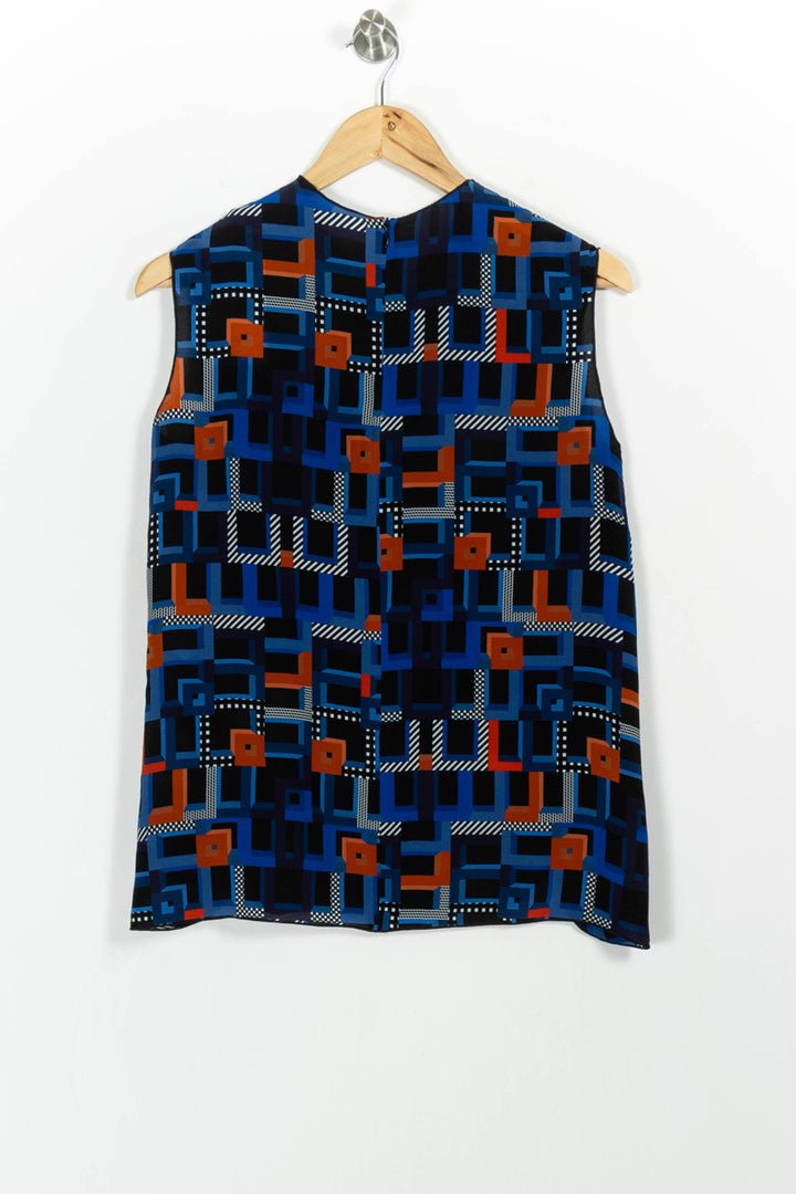 Blouse Bleu et Noir - Taille M/38 de la marque Longchamp | PARAD102396 - Vendu par Paradigme - Image 4