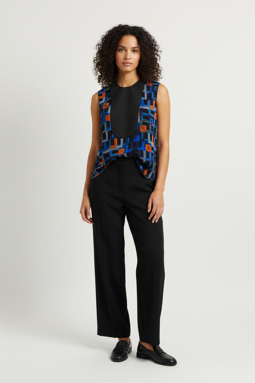 Blouse Bleu et Noir - Taille M/38 de la marque Longchamp | PARAD102396 - Vendu par Paradigme - Image 1