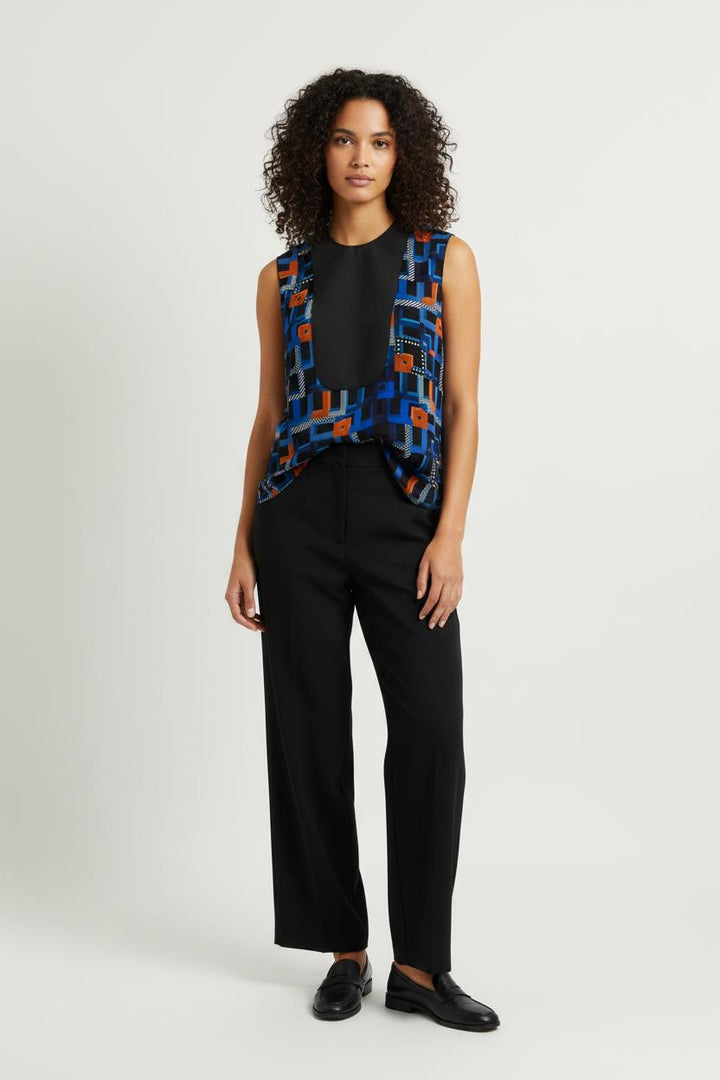 Blouse Bleu et Noir - Taille M/38 de la marque Longchamp | PARAD102396 - Vendu par Paradigme - Image 1