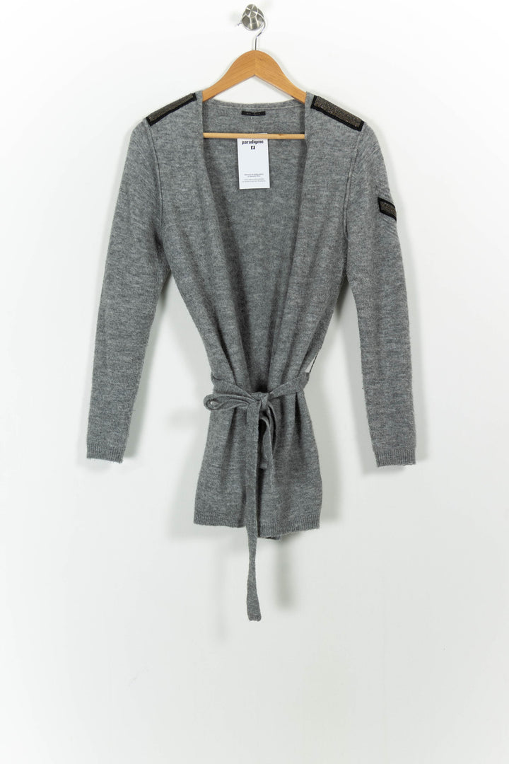 Cardigan Gris - Taille XS/34 de la marque IKKS | PARAD102403 - Vendu par Paradigme - Image 2